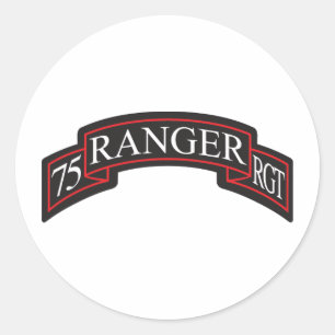 75th Ranger Regiment Scroll Classic Round Sticker