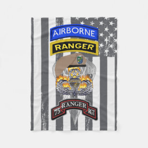 75th Ranger Regiment “Sua Sponte” Fleece Blanket
