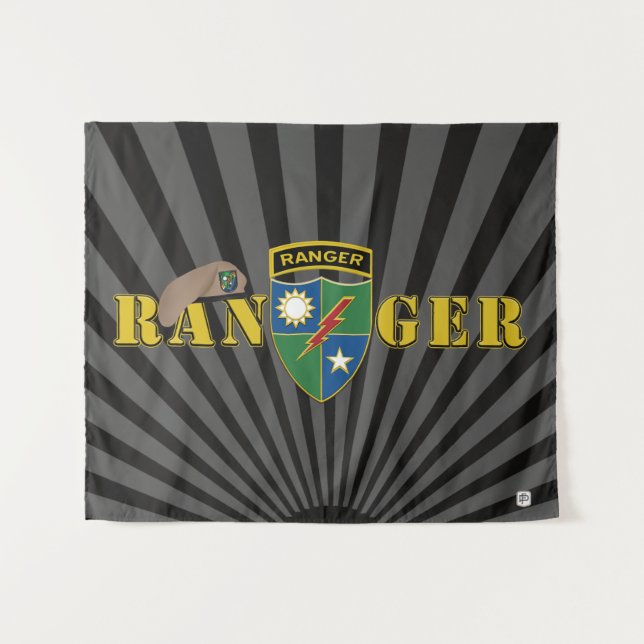 75th Ranger Regiment  Tapestry (Front (Horizontal))
