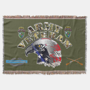 75th Ranger Regiment  Throw Blanket