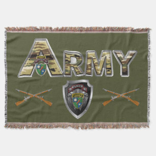 75th Ranger Regiment  Throw Blanket