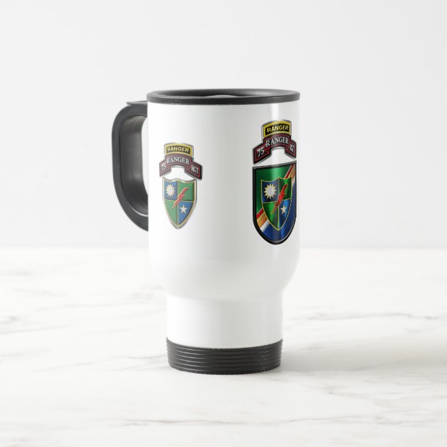 75th Ranger Regiment Travel Mug (Front Left)