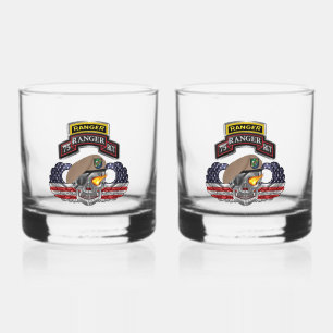 75th Ranger Regiment  Whiskey Glass