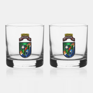 75th Ranger Regiment Whiskey Glass