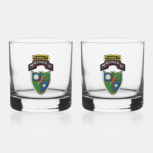 75th Ranger Regiment Whiskey Glass