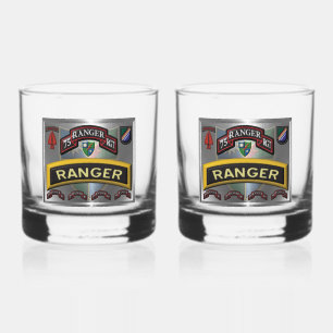 75th Ranger Regiment Whiskey Glass