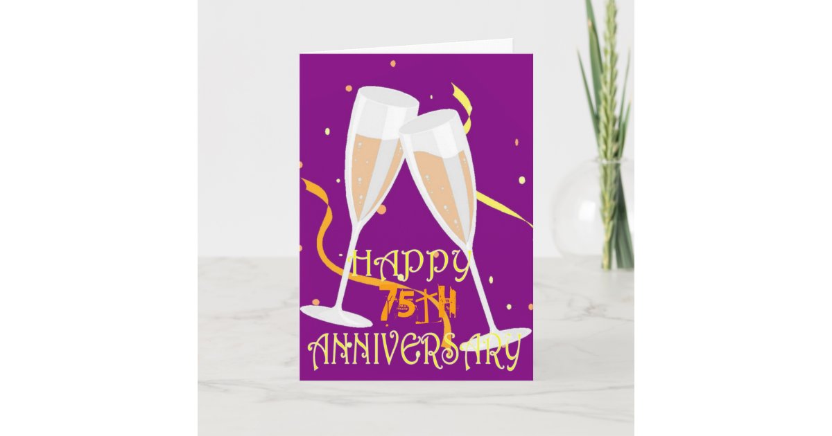 75th-wedding-anniversary-champagne-celebration-card-zazzle