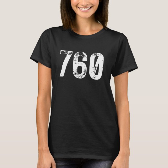 760 Area Code Oceanside CA Mobile Telephone Area C T-Shirt (Front)
