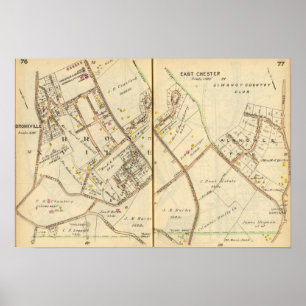 7677 Bronxville, East Chester Poster