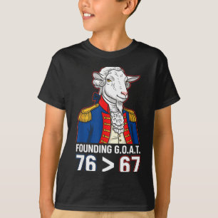 76 Greater Than 67 George Washington History Fun M T-Shirt