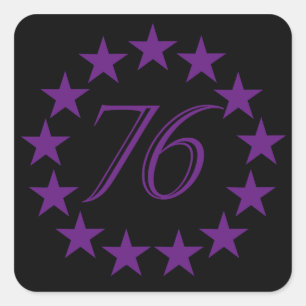 76 Purple Edition Square Sticker