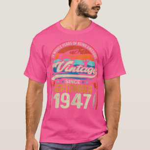 76 Year Old Fly Fishing Lovers September 1947 76Th T-Shirt