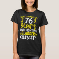 76th Birthday Bladder Cancer Ribbon 76 Years Old