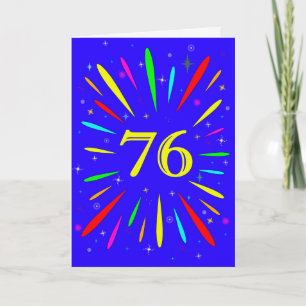 76th Birthday Explosion Card
