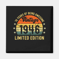 76th birthday limited edition 1946 76 year old