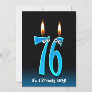 76th Birthday Party Invite