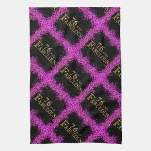 76th Birthday Tea Towel