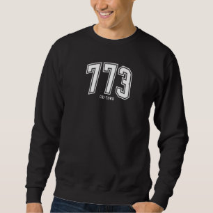 773 Chi Town Chicago IL Classic Athletic 1 Sweatshirt