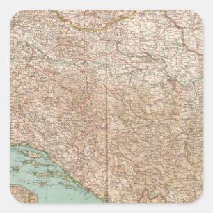 7778 Yugoslavia Square Sticker