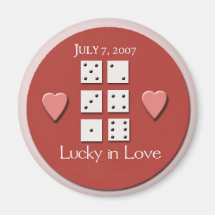 777 070707 wedding day magnet