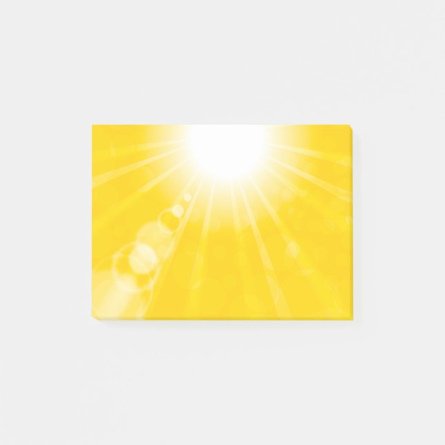 7781Sun Background Post-it Notes (Front)