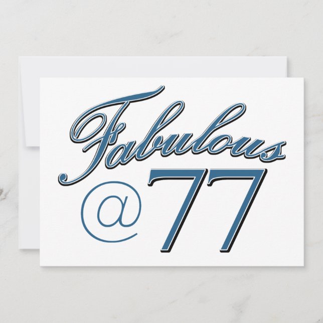 77  year old birthday designs (Front)