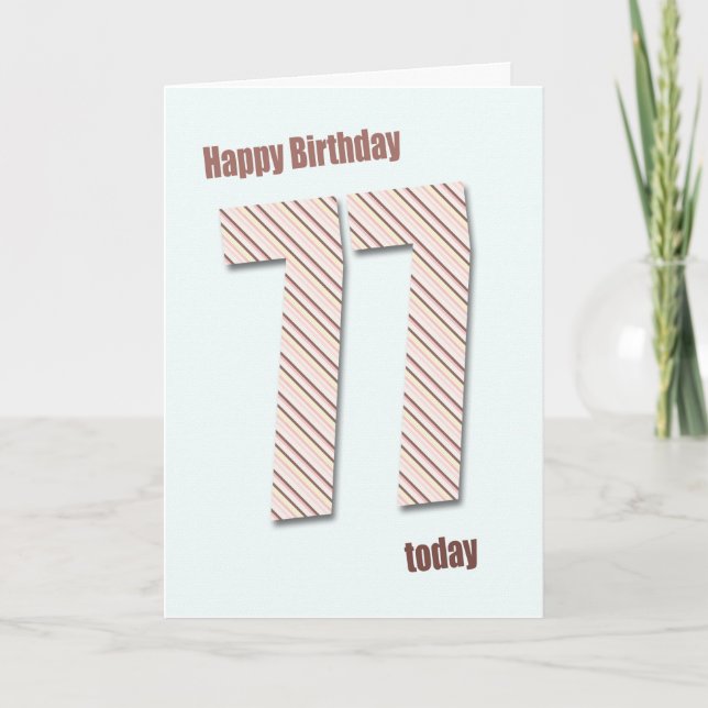 77th birthday card (Front)