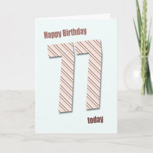 77th birthday card