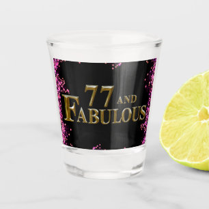 77th Birthday Shot Glass