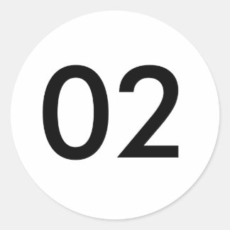 78702 CLASSIC ROUND STICKER