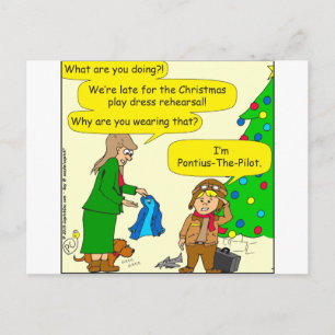 787 Pontius Pilate cartoon Postcard