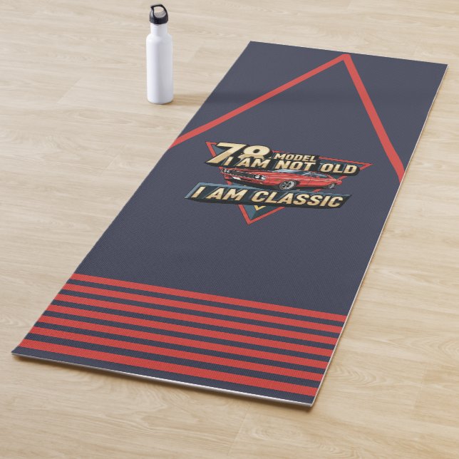 78 Model I am Not Old I am Classic Triangular Yoga Mat (In Situ)