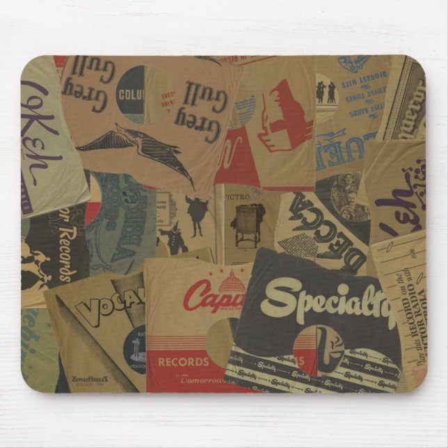 78 rpm Record Sleeves Mouse Mat (Front)
