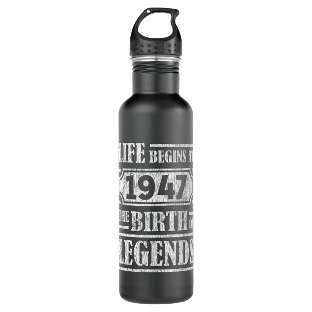 78 Year Old 1947 Birth Of Legend 78th Birthday 710 Ml Water Bottle (Front)