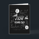 78 Year Old Bday Math Teacher 78th Birthday Gift Card<br><div class="desc">Celebrate birthdays with a clever twist! This funny math design uses equations and square roots to reveal the age, making it the perfect choice for math lovers, teachers, students, and geeks who enjoy a good nerdy joke. Great for milestone birthdays, classroom celebrations, or anyone who appreciates clever humor mixed with...</div>