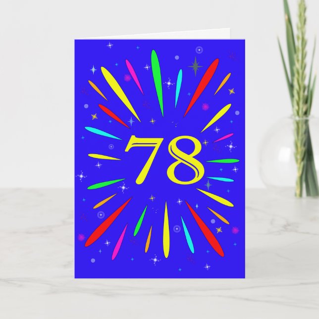 78th Birthday Explosion Card (Front)