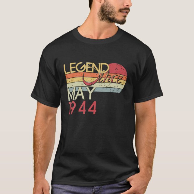 78Th Birthday My 78 Years Old Legend Since May 194 T-Shirt (Front)
