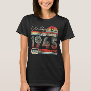 78th Birthday September 1945 Vintage Cassette T-Shirt