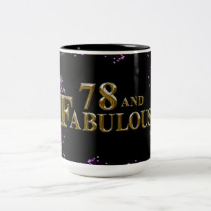 78th Birthday Two-Tone Coffee Mug