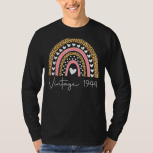 78th Birthday Vintage 1944 Rainbow Birthday T-Shirt