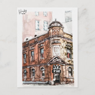 79: 3 wise monkeys pub postcard