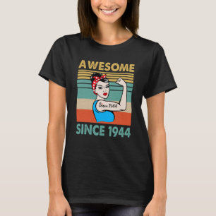 79 Year Old Awesome Since 1944 79th Birthday T-Shirt