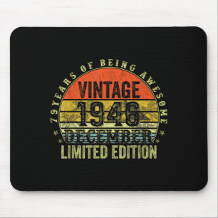 79 Year Old Birthday Gifts For Men December 1946 7 Mouse Mat