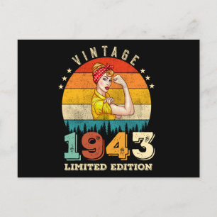 79 Year Old Women Bday 1943 Vintage 79th Birthday Postcard