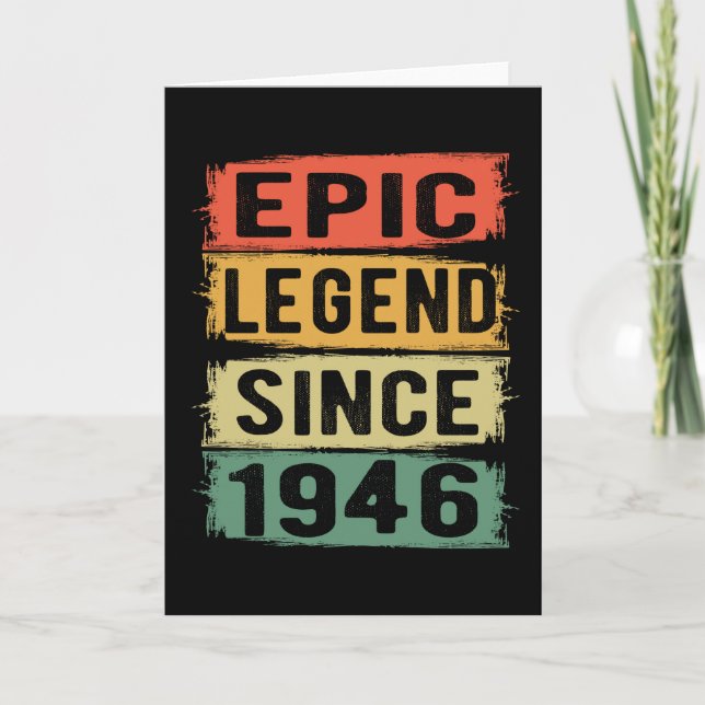 79 Years Old Bday 1946 Epic Legend 79th Birthday Card (Front)