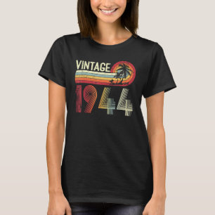 79 Yrs Old Men Women Vintage 1944 Retro 79th Birth T-Shirt
