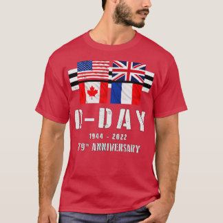 79th anniversary WW2 D Day Allied landing France T-Shirt