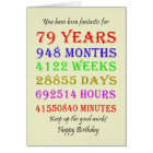 79th Birthday Milestones