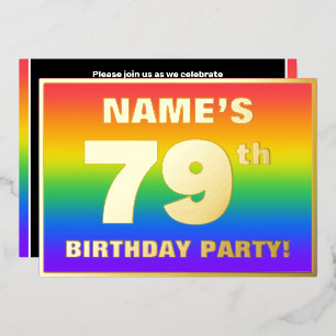 79th Birthday Party: Fun, Colourful Rainbow Patter