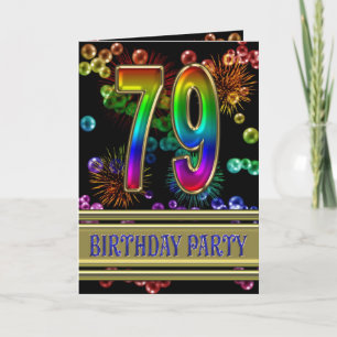79th Birthday party Invitation